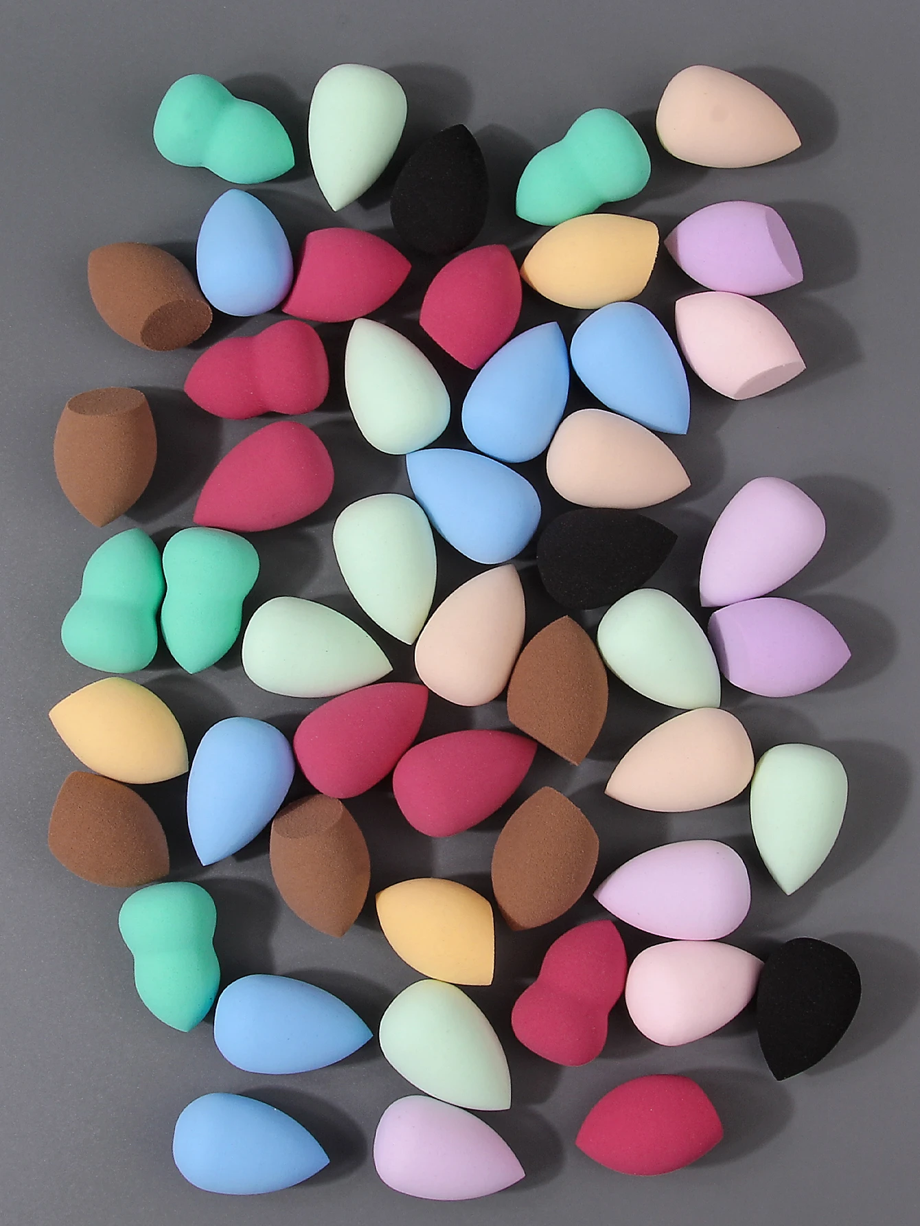 Rainbow Makeup Sponges Assorted Colors, Skin-Safe & Reusable Expandable Travel Sponge Set (100/50/25/20/10pcs)