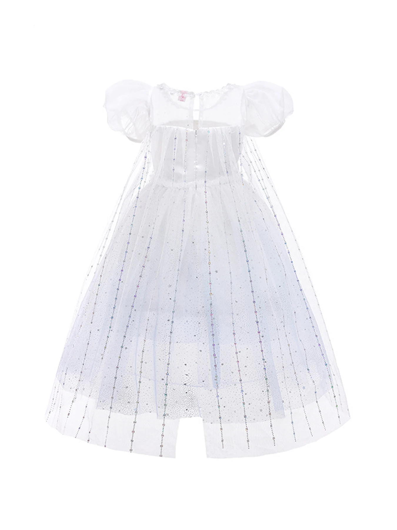 زي أميرة مطرز بأكمام منفوخة للفتيات ، فستان كاجوال ، حفلة عيد ميلاد ، ملابس أطفال #3