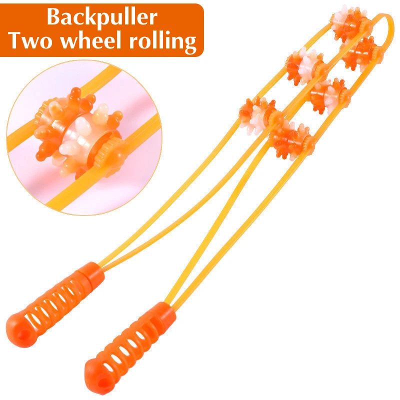 Plastic Back Puller Fitness Thin Back Shoulder Waist Massager Manual Roller Massage Gua Sha Tools Back Massage Artifact