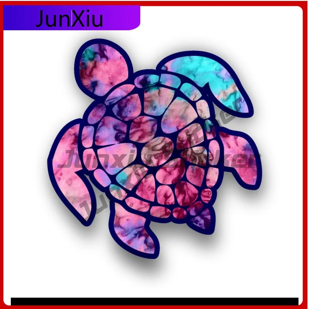 

Sea Turtle Color-cotton Candy Decoration Sticker For Car Bicycle Skateboard Laptop Rv Camper Windows Guitar Windows Sports Racin