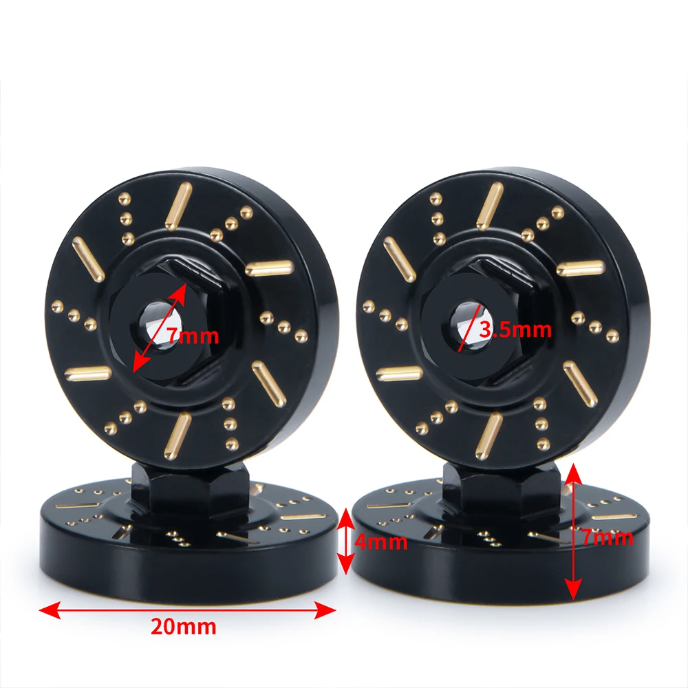 كأس المفصل AXSPEED/غطاء Diff/محول ممتد عرافة العجلة/ثقل موازنة نحاسي لملحقات السيارة الزاحفة RC 1/24 المحورية SCX24