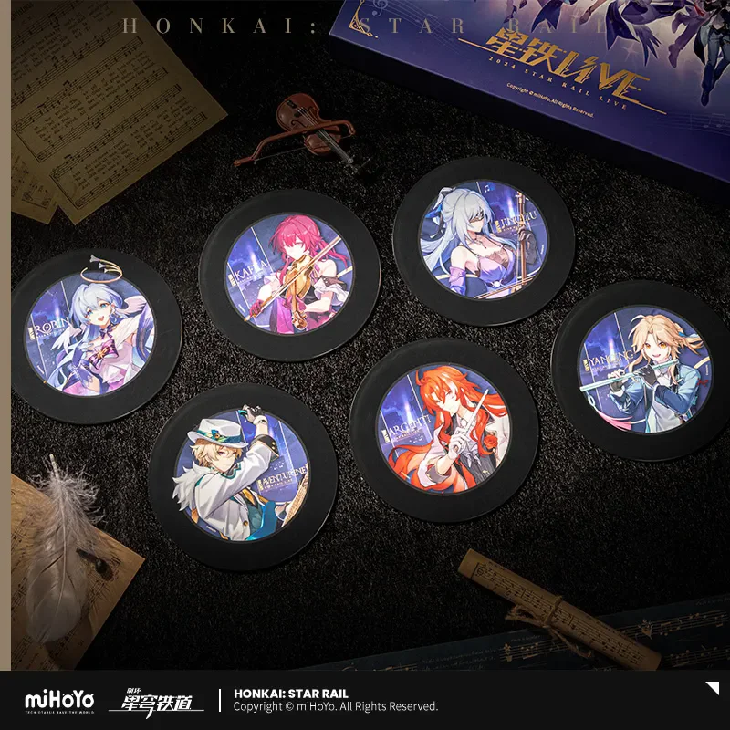 miHoYo Game Offizielle 2024 Honkai Star Rail LIVE-Serie Gedenk-Geschenkbox Robin Aventurin Acryl-Schallplatten-Anime-Displaybox