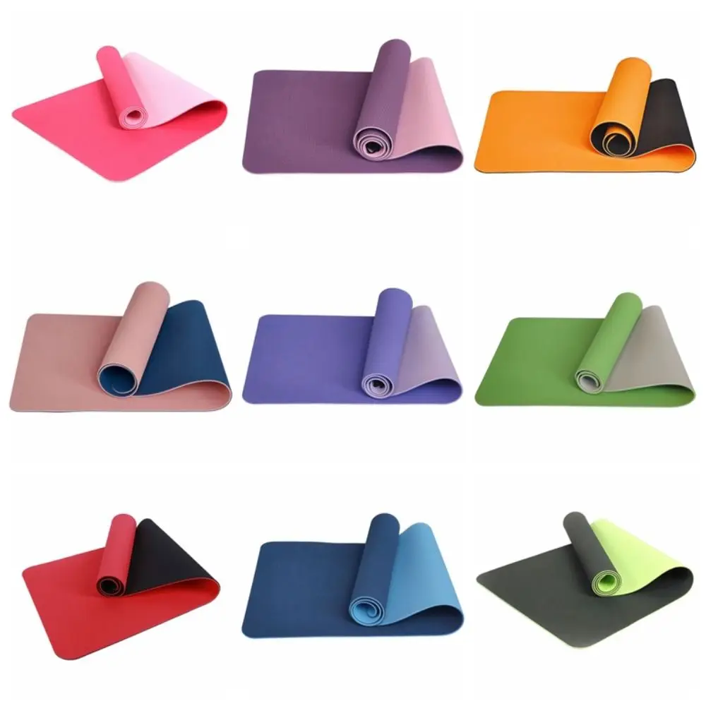 

Sports Anti-skid Yoga Mat TPE Double Sided Fitness Mat Non-slip Foldable Gymnastics Mat Winter
