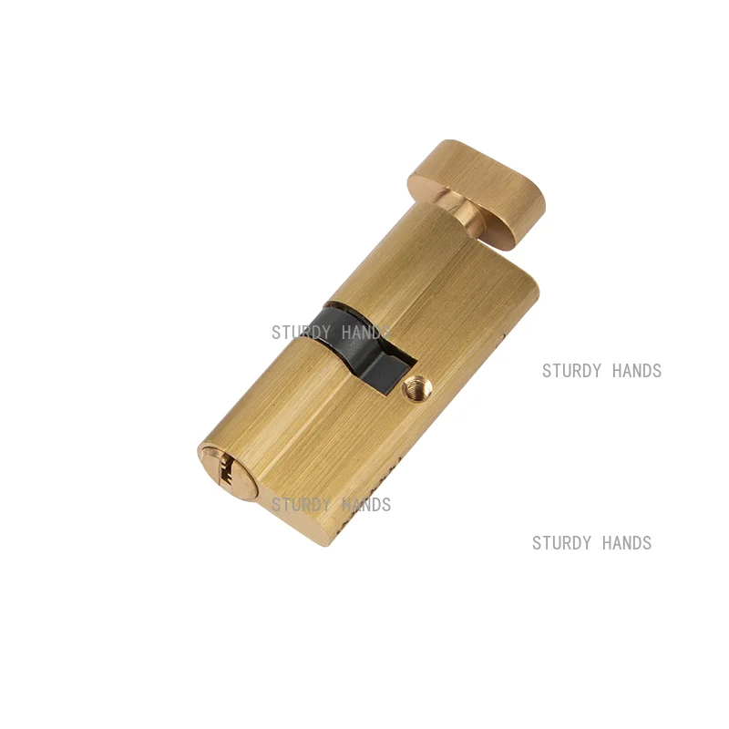 1 قطعة باب داخلي كامل النحاس 70 مللي متر قفل الأساسية المعايير الأوروبية الكبيرة القرع النحاس النقي غرفة مقبض الباب الخشبي قفل الأساسية #5