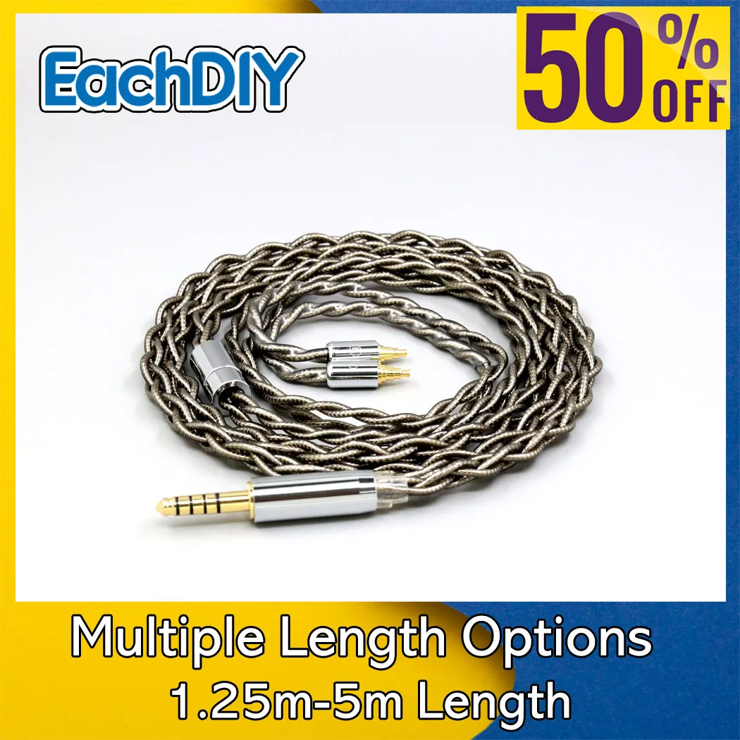 

99% Pure Silver Palladium + Graphene Gold Earphone Shielding Cable For Sennheiser IE40 Pro IE40pro 4 core LN008214