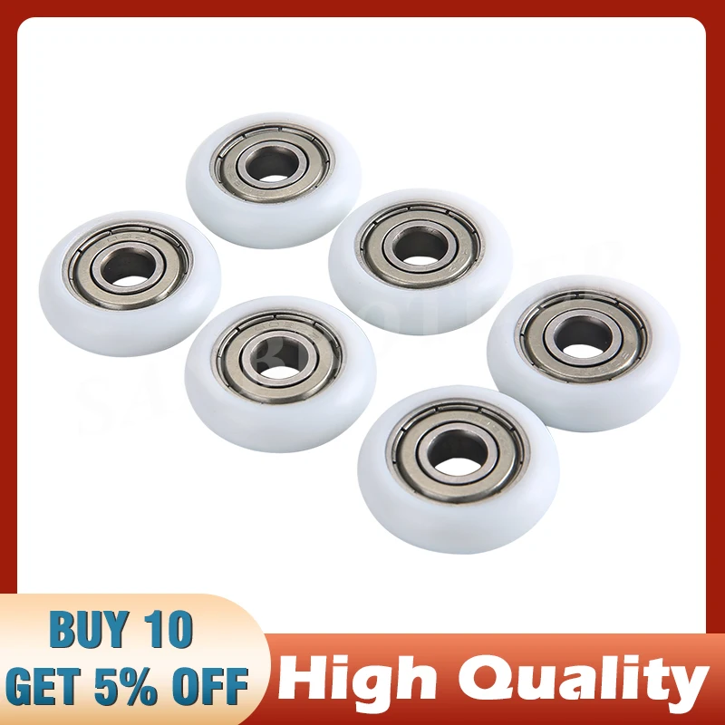 

1pc 608zz plastic coated bearing pulley nylon PA66 polyoxymethylene POM roller drawer track guide roller rolling 8*30*8.5