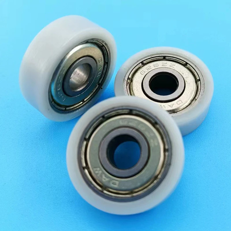 6*22*7mm Planar Wheel Nylon Pulley POM Roller Ball Bearing Pulley Bearing Wheel Sliding Conveyor Wheel