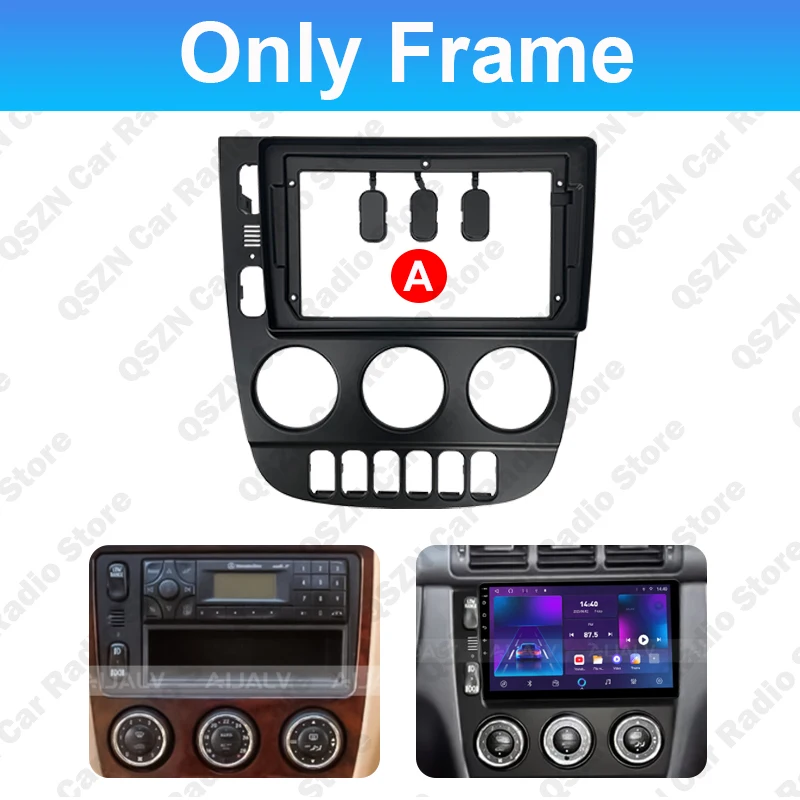 For Benz M-Class W163 ML320 1997-2006 2Din Car Radio Fascia Stereo Frame Plate Adapter Mounting Dash Installation Bezel Trim Kit
