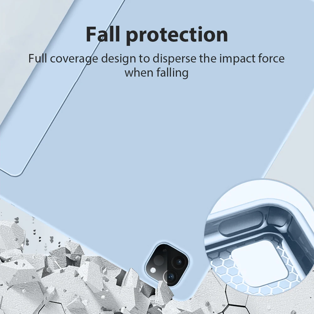 حافظة لجهاز Ipad Pro 13 M4 12.9 A16 10 9 9th 10th Generation Funda لـ Ipad Air 11 5 4 3 2 1 Mini 6 7 M2 M3 2025 ملحقات الغطاء #3