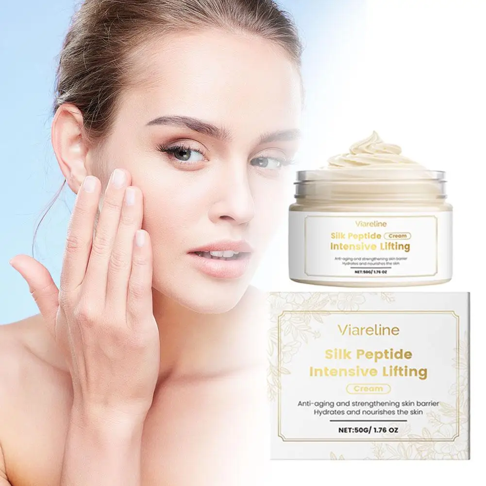 الحرير الببتيد ثبات كريم الكولاجين مكثفة رفع مرطب تبييض سطع الجلد مكافحة الشيخوخة مرونة تعزيز #6