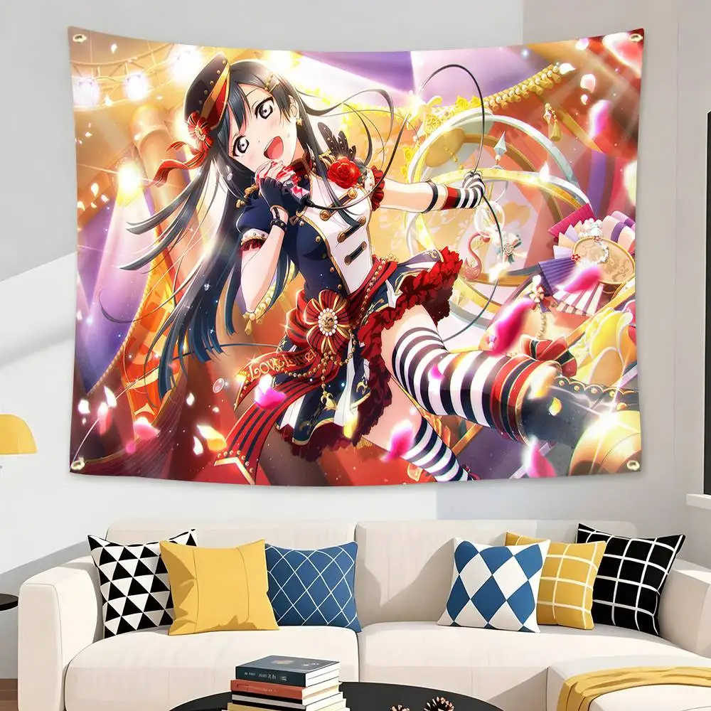 LL-Nijigasaki S-Setsuna Yuki Flag Tapestry Banner for Bedroom Living Room Outdoor Camping Custom Supported