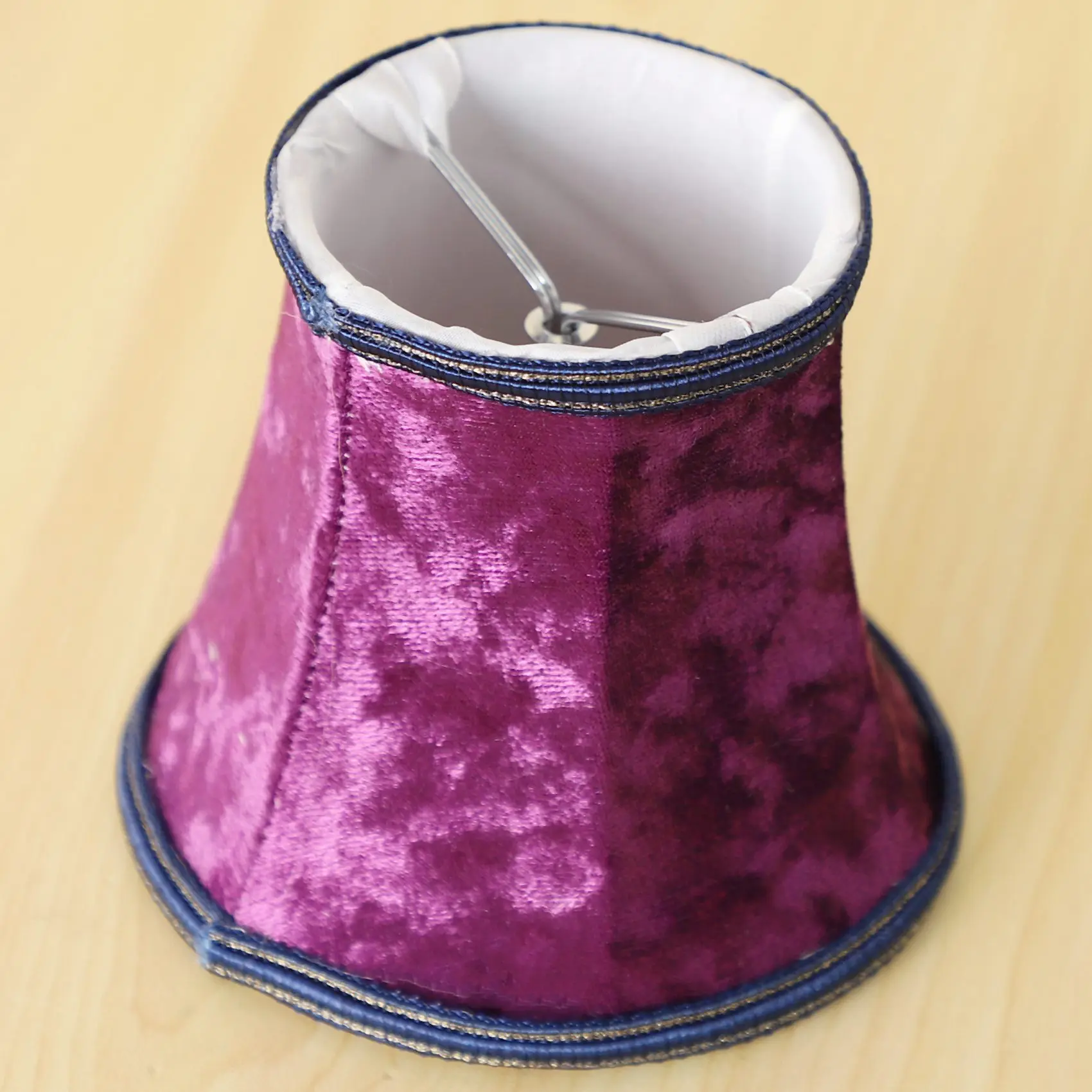 A20F-Fabric Clip On Lamp Shade, E14 Handmade Lampshade For Modern European Style Wall Sconce Lamp, Crystal Lamp, Candle Lamp, Ta