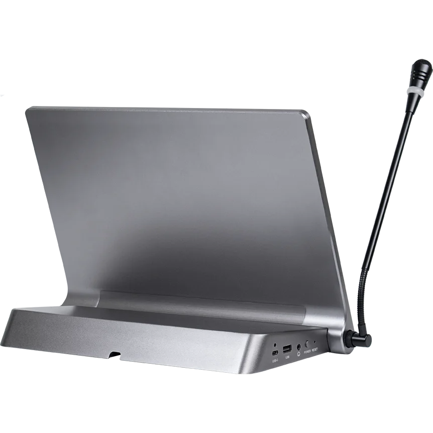 Touch Screen Paperless Conferência Sistema com Microfone, Deficiente Terminal, Voz Falando e Votação Desktop