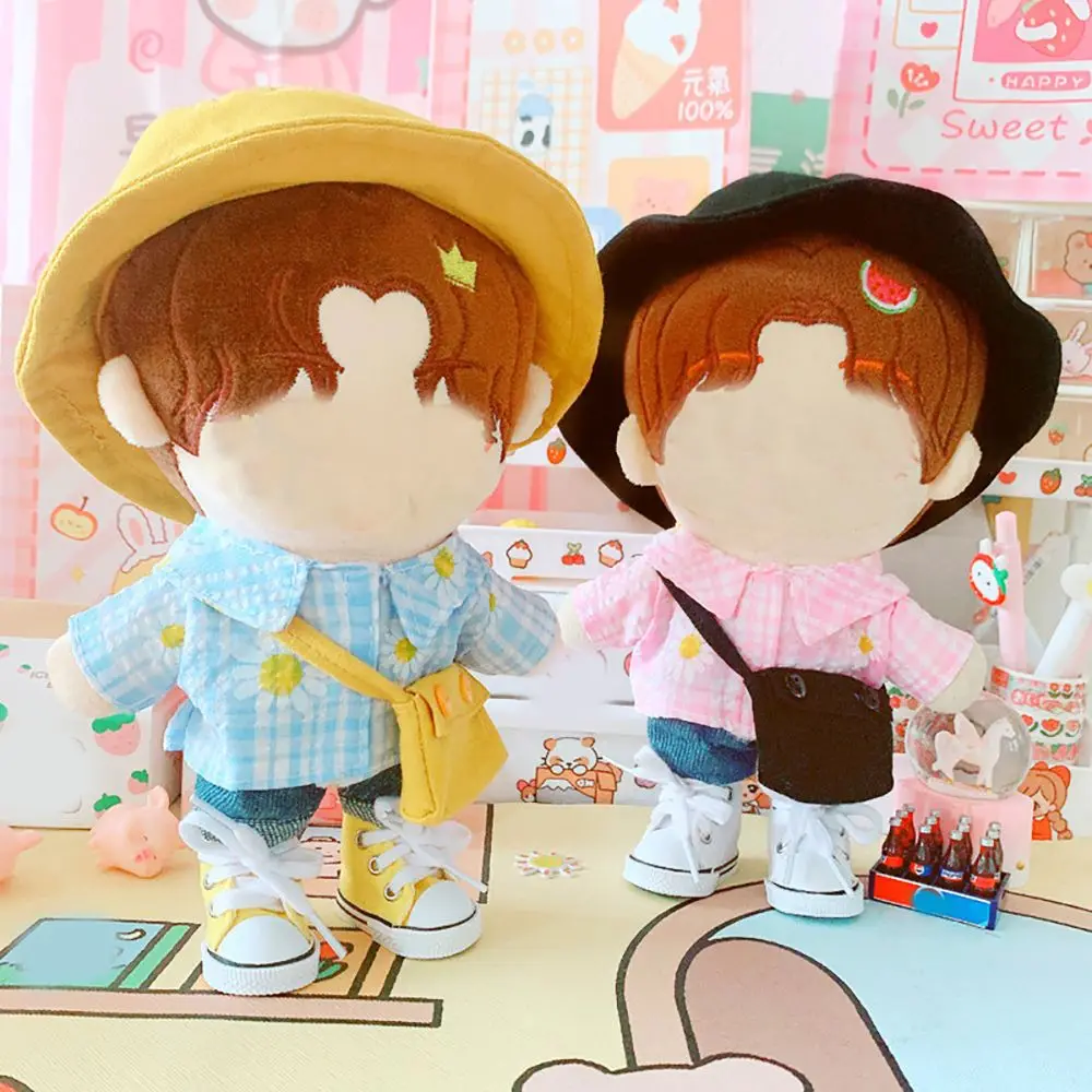 1PC Doll Shirt Plush Toy Clothes Summer Fruit Flower Print Style Doll Blouse For 20cm Doll Suit Dolls Accessories Kids Toy Gifts