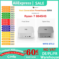 Beelink SER8 Powerfull AI PC AMD Ryzen 7 8845HS Mini PC 32G DDR5 1T NVME PCIe4.0 SSD USB4.0 2.5Gbps Desktop Gaming Computer
