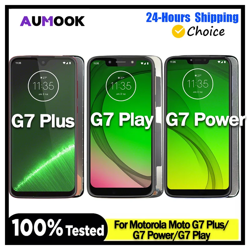 Nouvel �cran IPS pour Motorola Moto G7 Plus/G7 Power, �cran tactile LCD, ensemble num�riseur pour Motorola G7 Play, �cran LCD