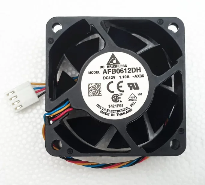 

Delta AFB0612DH AX36 DC 12V 1.10A 60x60x25mm 4-Wire Server Cooling Fan