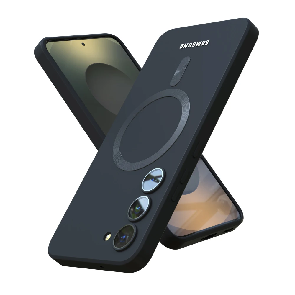 New Luxury Liquid Silicone For Magsafe Magnetic Case For Samsung Galaxy S25 S24 S23 S22 Ultra S21 FE