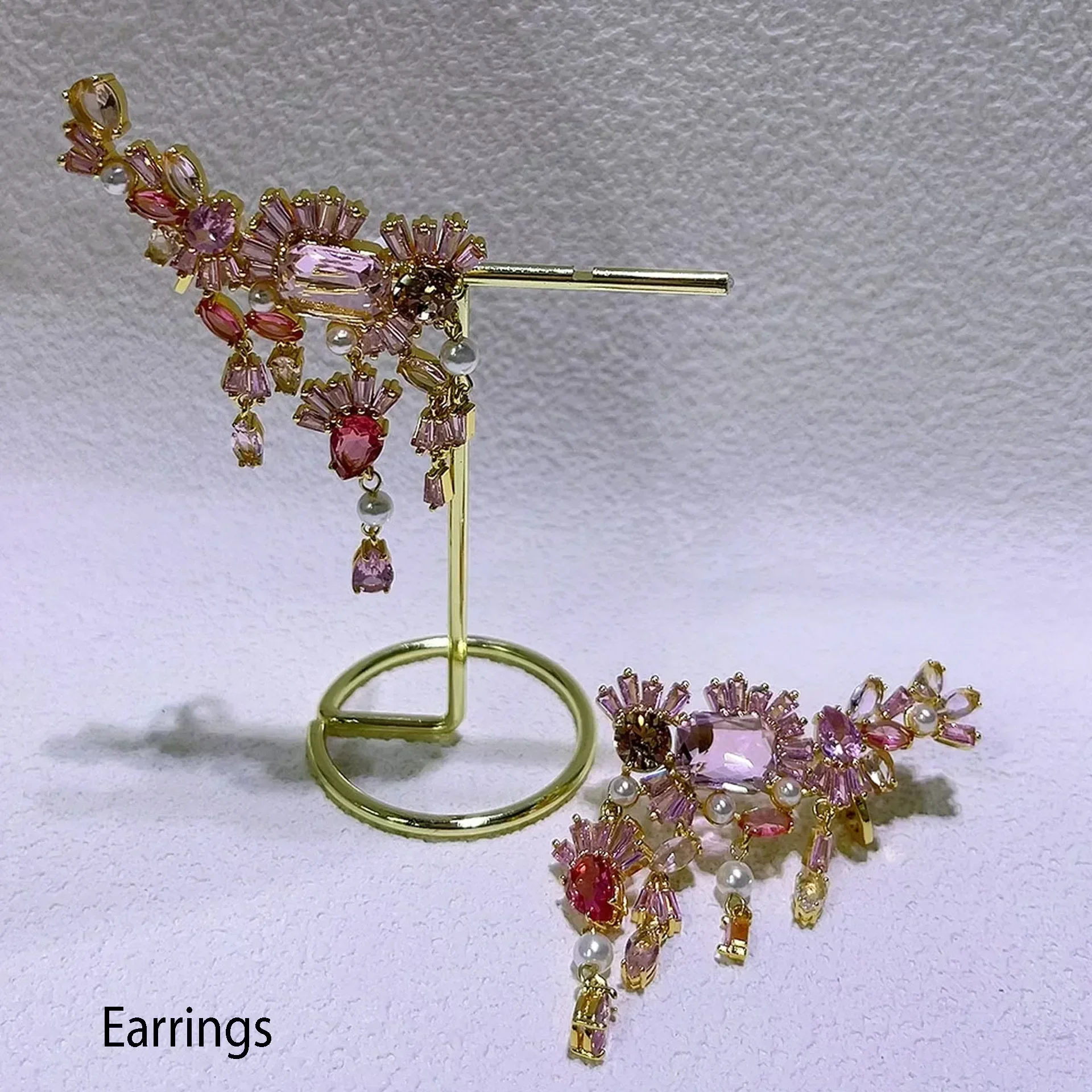 Agate Cut Crystal 2026 Fine Jewelry Set Luxury Geometric Necklace Earrings Bracelet Ring for Women Wedding Gift view 3