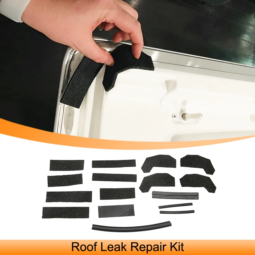 Car Hard Top Seal Kit Roof Leak Repair Kit Foam Blocker Seal for Jeep Wrangler JK JKU 2007-2017 Interior Accessories 68026937AB