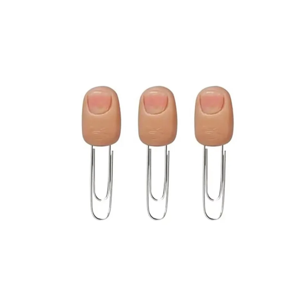 

Realistic Finger Bookmarks Finger Shape Durable 3D Finger Paper Clips Decorative Easy To Use Funny Paperclip Set Stationery