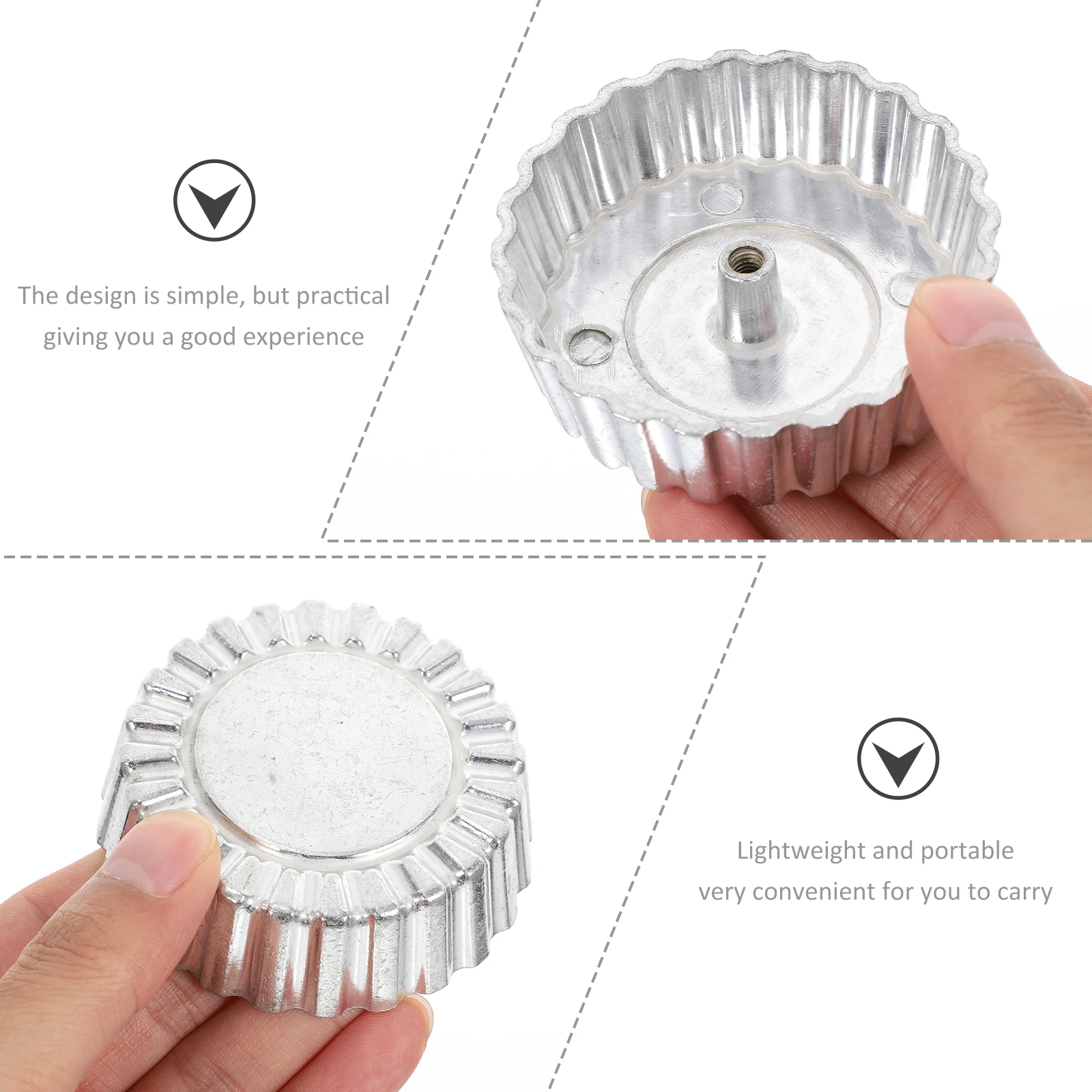 

Oil Pier Mold Aluminum Kitchen Frying Molds Portable Dough Snack Cooking Utensils Pastry Gadgets Lightweight Oil Frying Mold