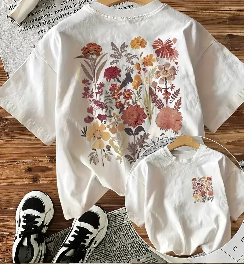 

Women Clothing Natureinspired Design T-Shirt Female Funny T Shirts Korean Fashion Graphic Tees Tops Aesthetic Clothes Casual