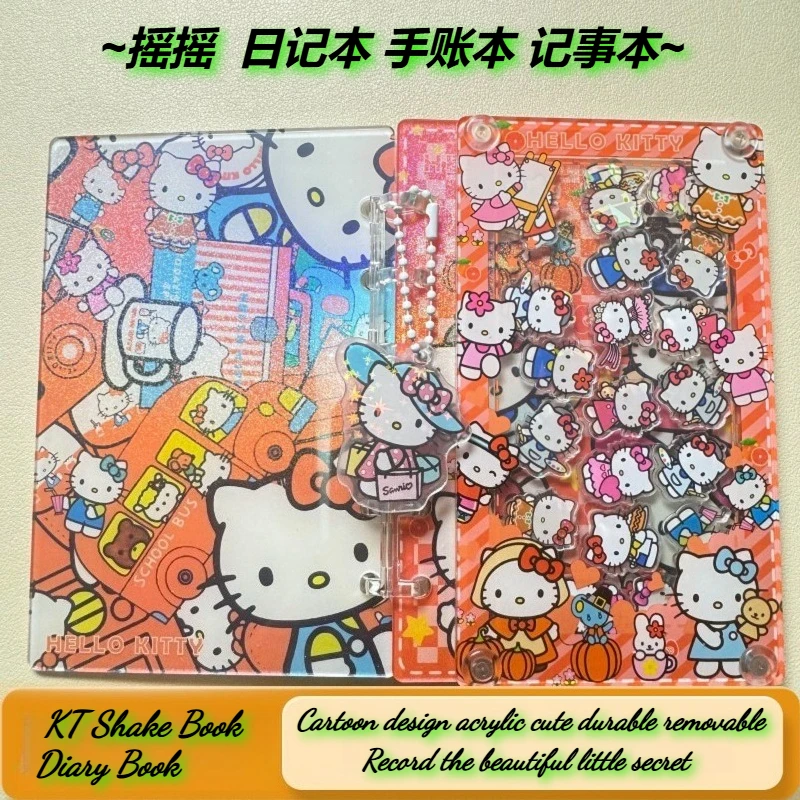 

Hello Kitty Hot Cartoon Cute Loose Leaf Notes Creative Notes Handbook Detachable Acrylic Student Stationery Kawaii Exchange Gift