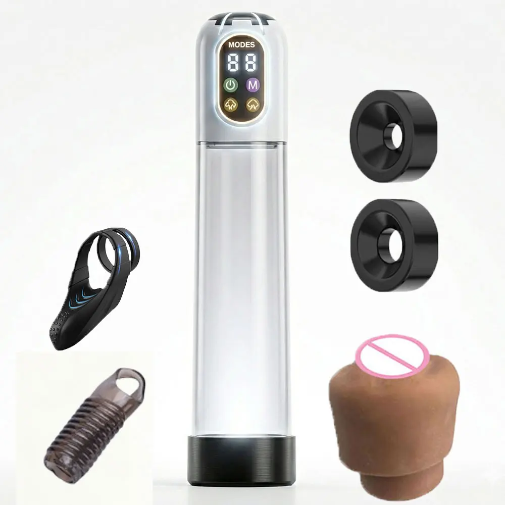 Automatic penis pump penis size enlargement devices Erection straightener Dick vacuum pump Cock Extender sex toys for men