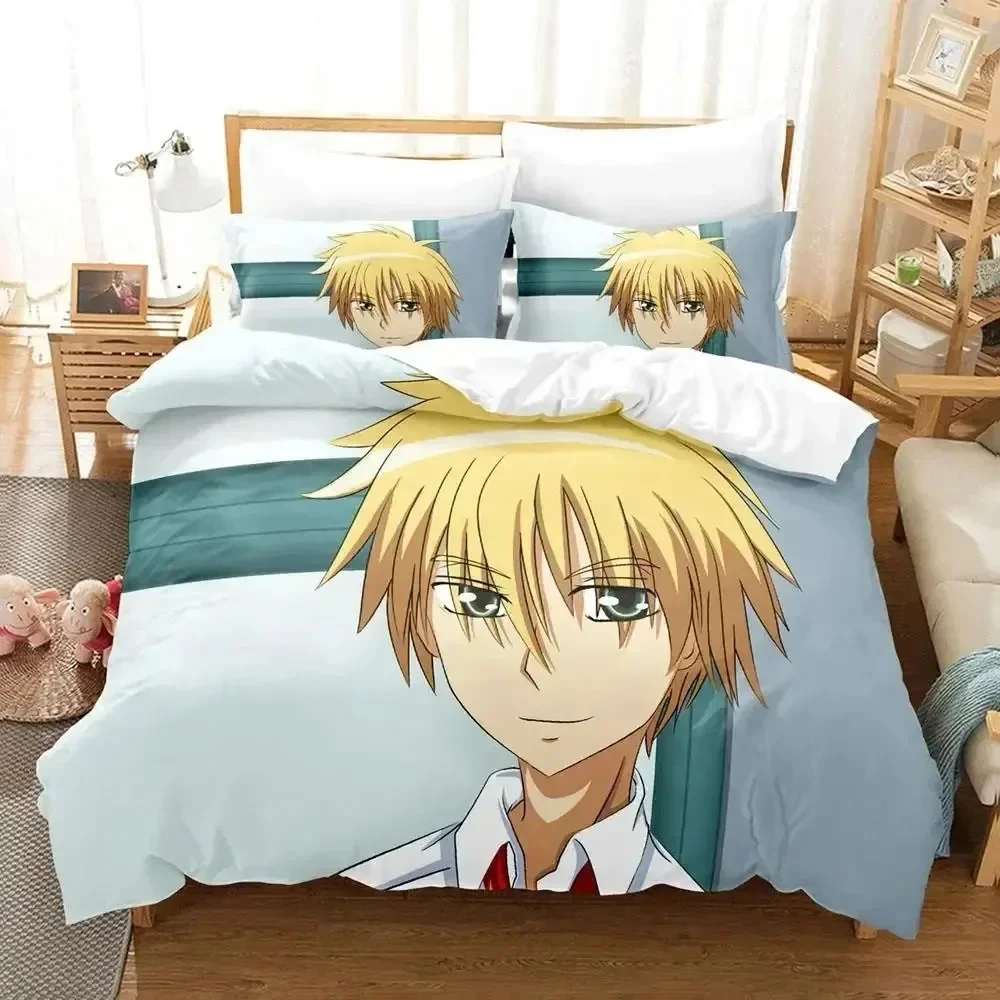 Anime Maid Sama Misaki Bedding Set Duvet Cover Bed Set Quilt Cover Pillowcase Comforter king Queen Size Boys Adult Bedding Set