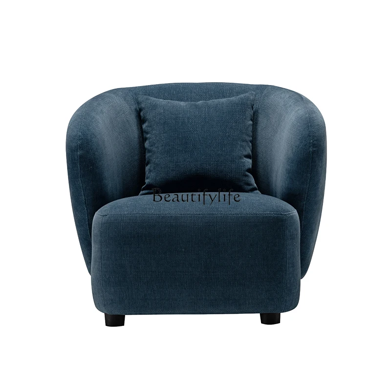 

Italian Minimalist Single-Seat Sofa Chair Living Room Balcony Lazy Fabric Leisure Chair