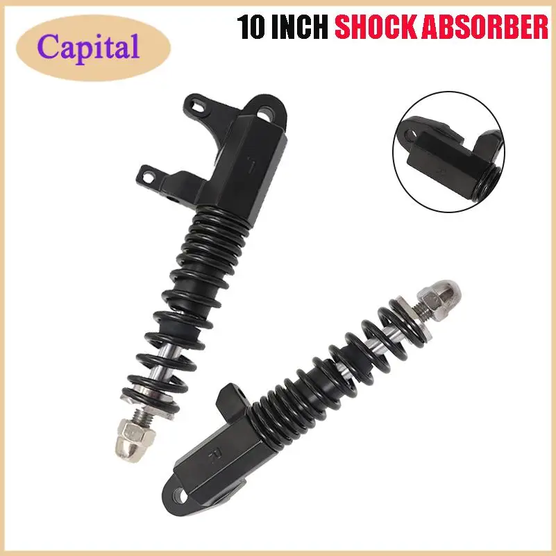 High Performance 10 Inch Electric Scooter Front Fork Shock Absorption Hydraulic Shock Spring Rebound Black Spring Accessories