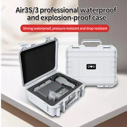 Suitable for DJI AIR3S/3 explosion-proof box, waterproof and anti drop drone storage bag, and through chassis