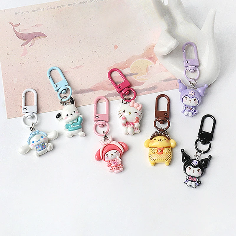 Cartoon Cute Sanrio Keychain Pendant Backpack Hangings Decoration Accessries Gift