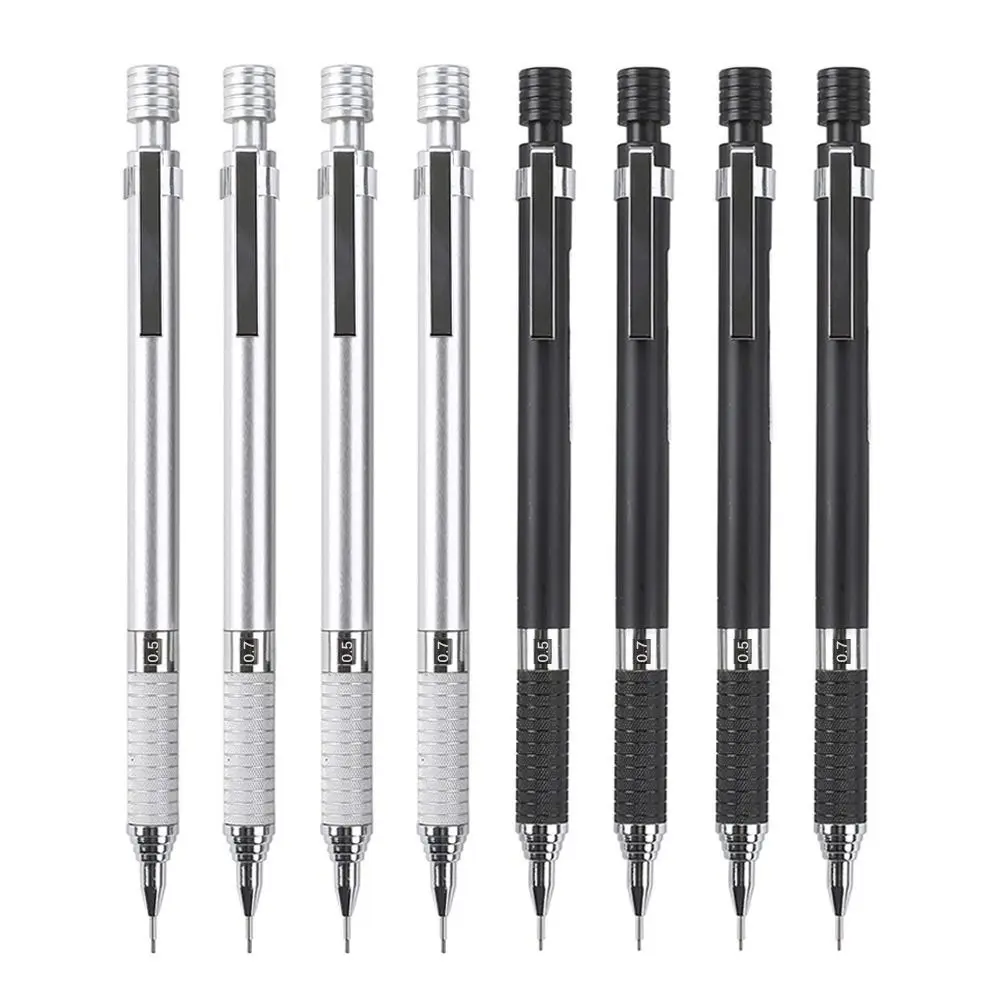 

Metal Mechanical Pencil 0.5/0.7mm Low Gravity Propelling Pencil Anti Breakage Graphic Design Automatic Pencil