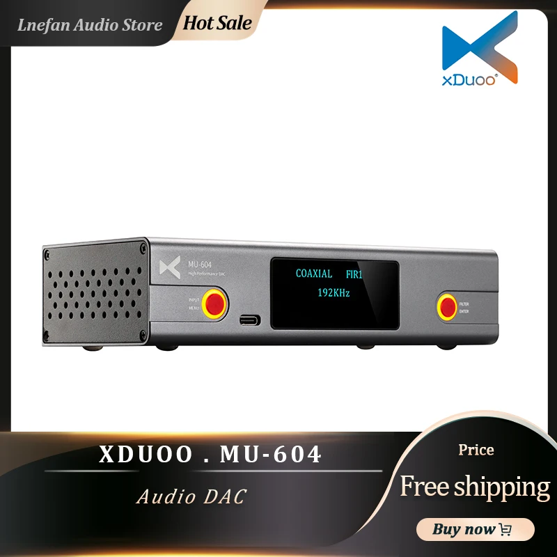 

XDUOO MU-604 DAC ES9018K2M*2 High Performance Balance Audio Decoder USB DXD 32Bit 384KHz DSD256 HiFi Decoding XLR RCA Output