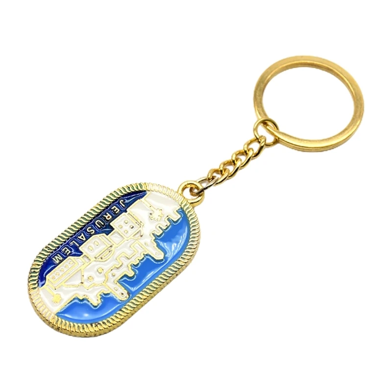 Jerusalem Church Keychain Keychain Hanging Charm Ornaments Decoration