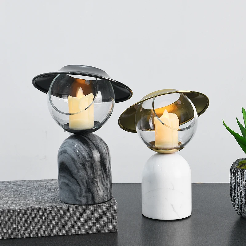

Стеклянные мраморные подсвечники подходят для эстетического оформления обеденных столов для спальни, искусства и поделок и украшения дома.