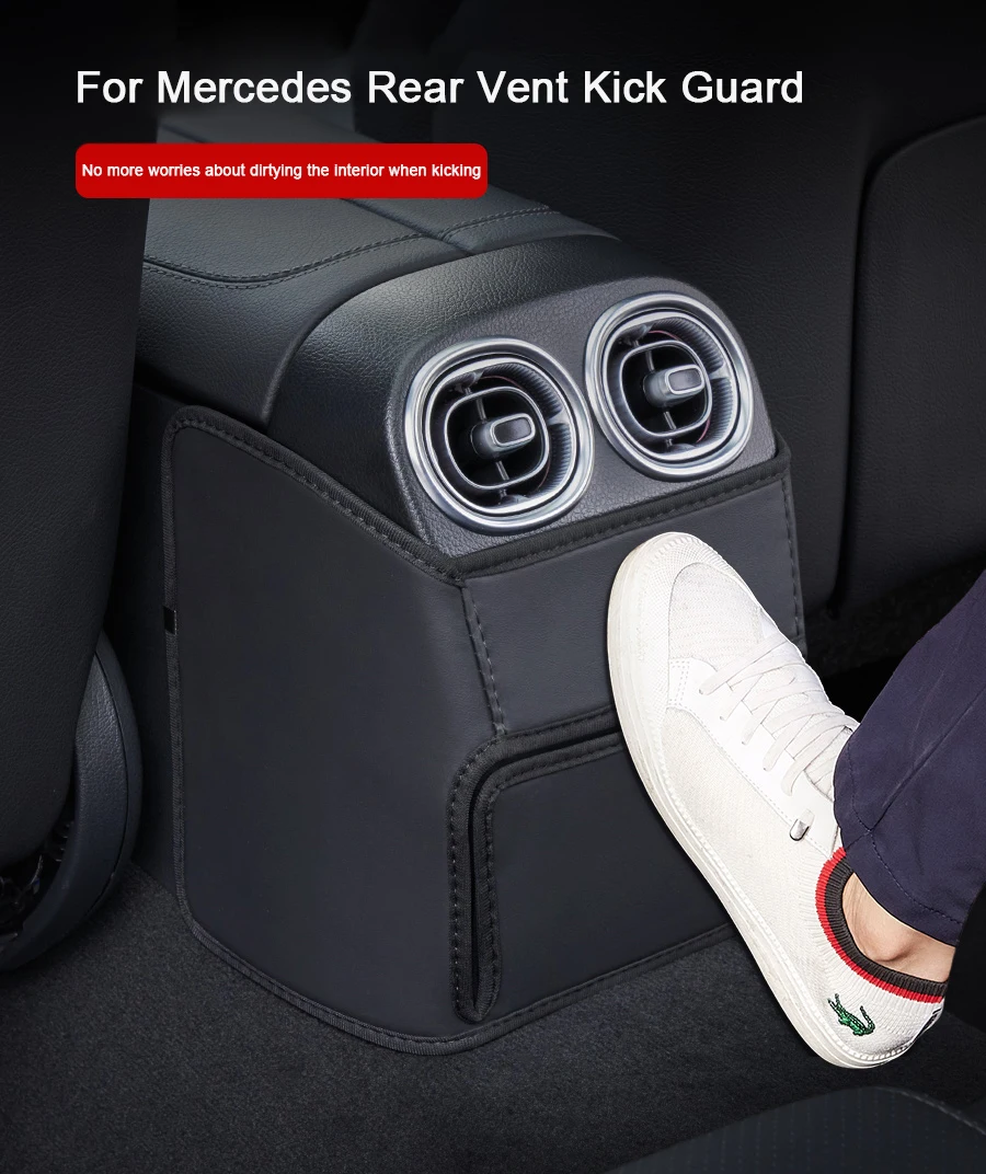 

For Mercedes Benz C E Class GLC W213 W214 W205 W206 X254 Car Accessories Back Row Rear Air Outlet Vent Protective Anti-Kick Pads