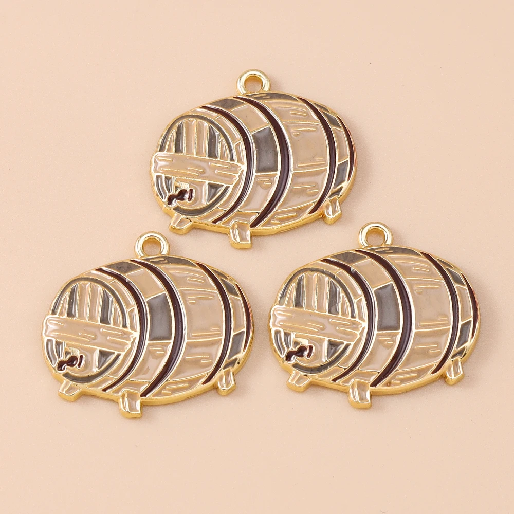 Leslie 10 Stück süße Thanksgiving Day-Anhänger, Emaille, Mais, Weizen, Vogelscheuche, Ahorn, Türkei, Charms für Halskette, Ohrringe – Detail 6