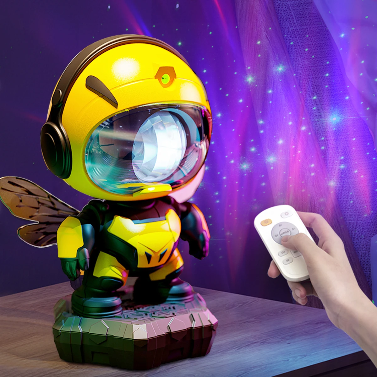 

Bee Galaxy Projector,Star Projector Galaxy Night Light,Starry Nebula Ceiling LED Lamp with Timer and Remote ,Kids Room Decor