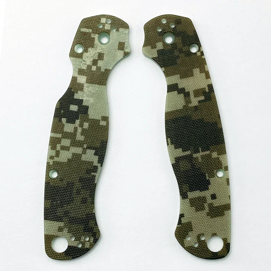 Pair of G10 Finished Knife Grip Panels - Multiple Colors/Sizes, Plain , Fits DIY Spyderco Paramilitary 2 & C81 Models