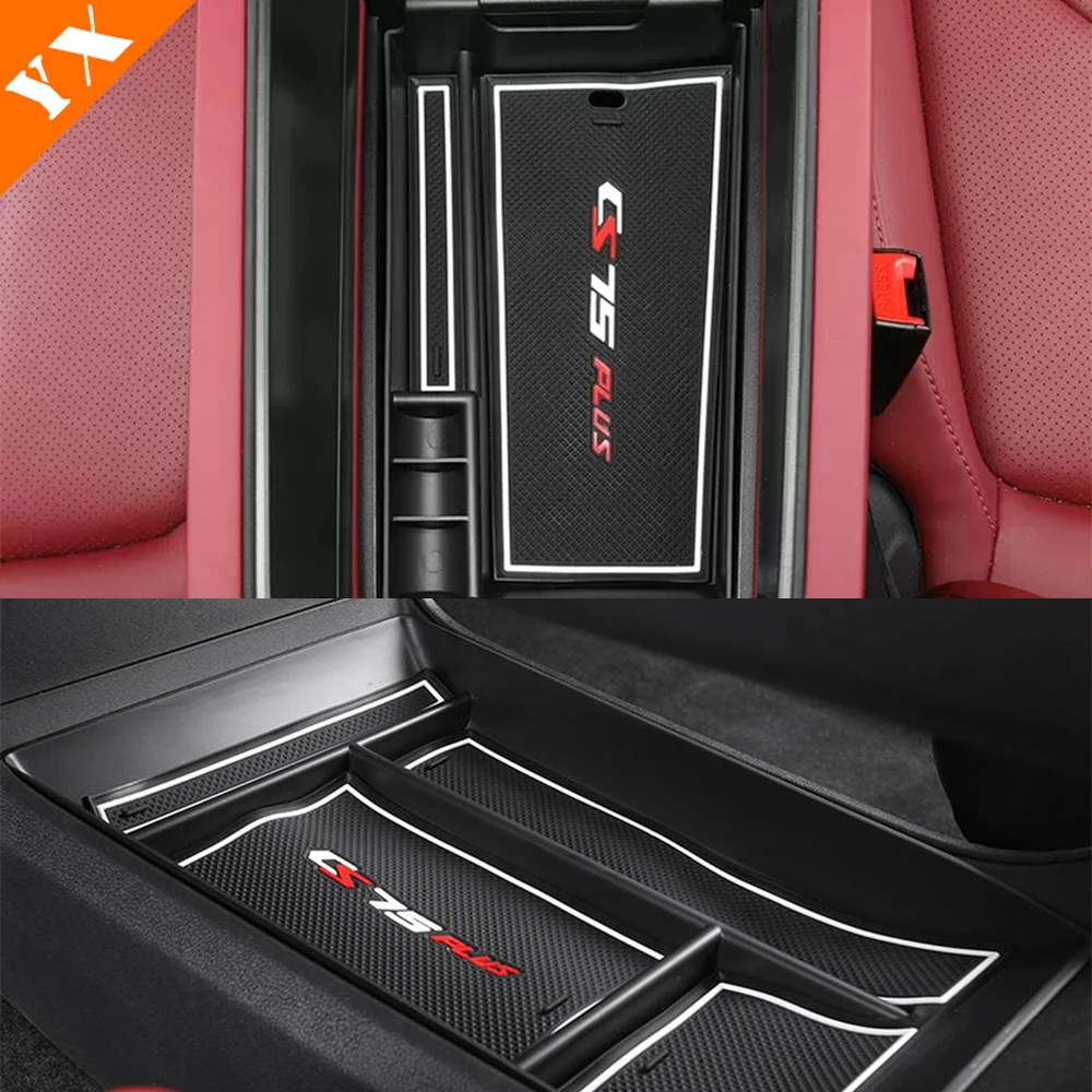 

For Changan CS75 Plus 2022-2023 Plastic Car Central Console Storage Box Car Front Door Armrest Storage Box Accessories Interior