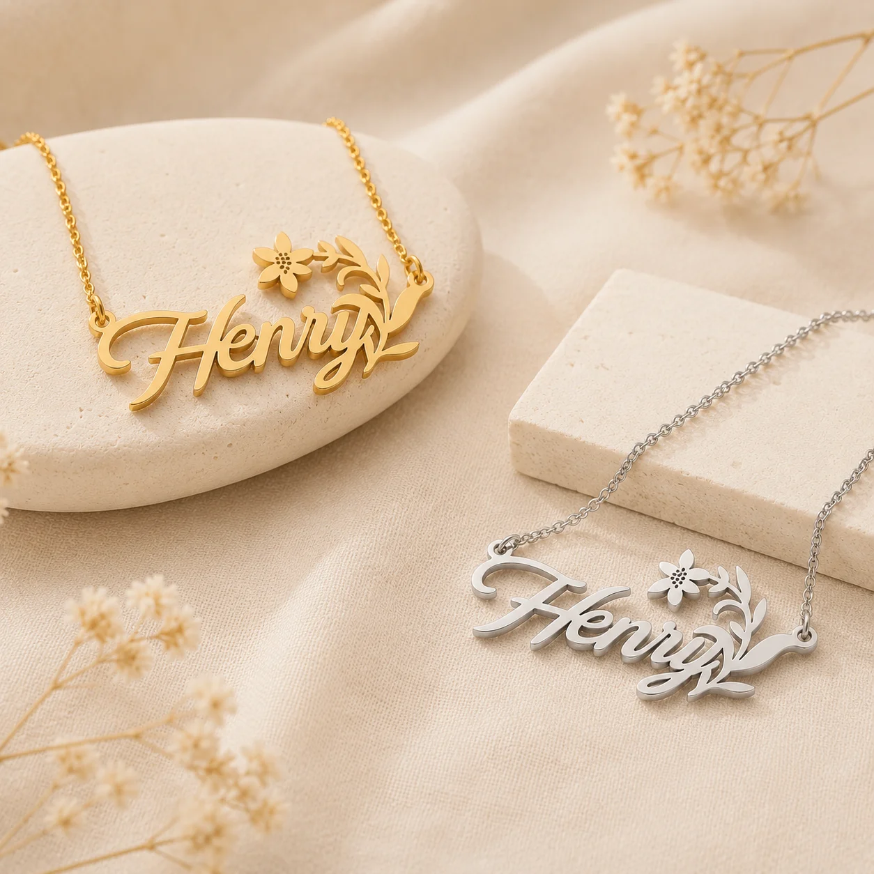 

Women's customized name necklace personalized pendant stainless steel jewelry chain lock collar personalized customization