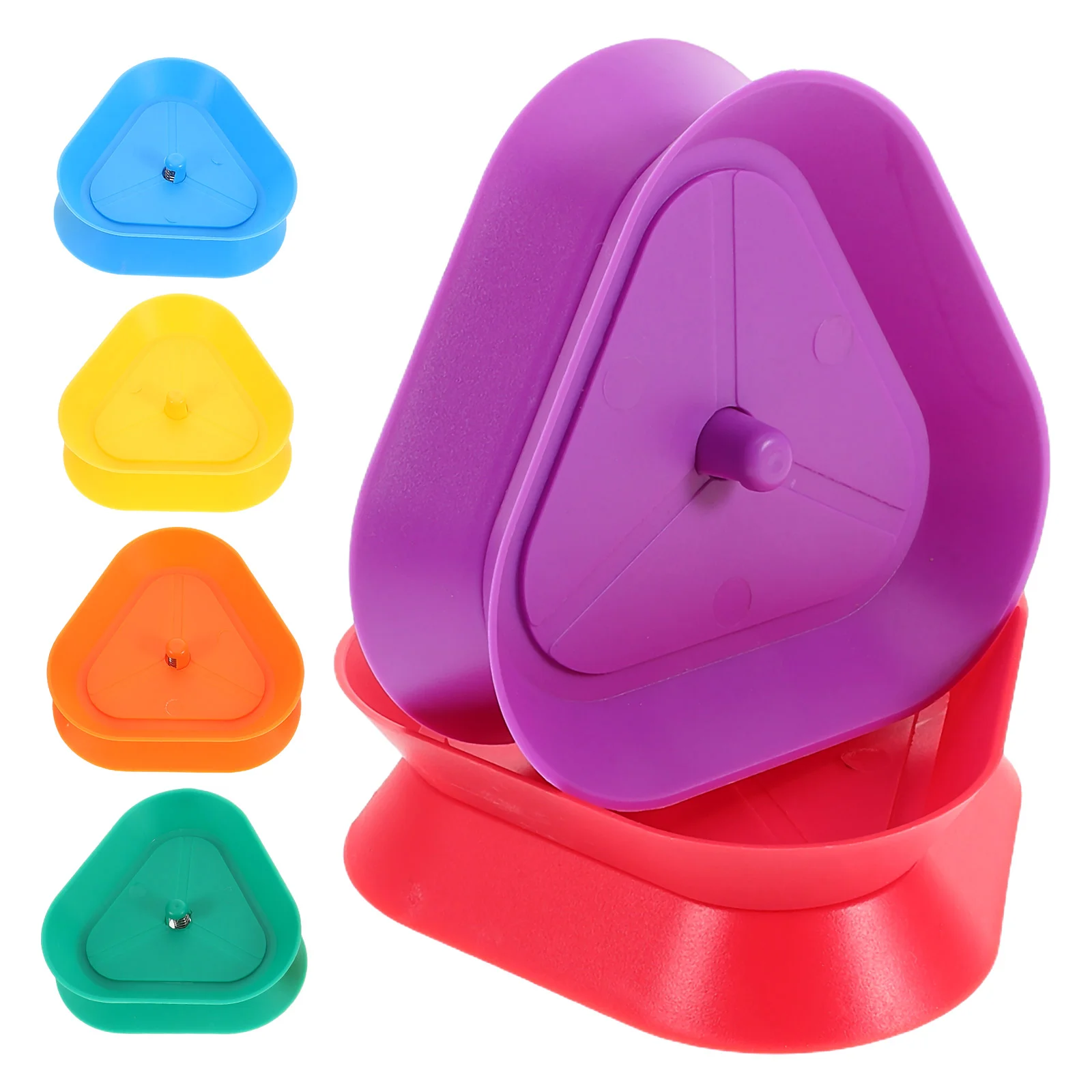 

6 Pcs Triangle Card Holders Portable Plastic Games Accessories Poker Stand Trays Kids Bridge Card Holders Game