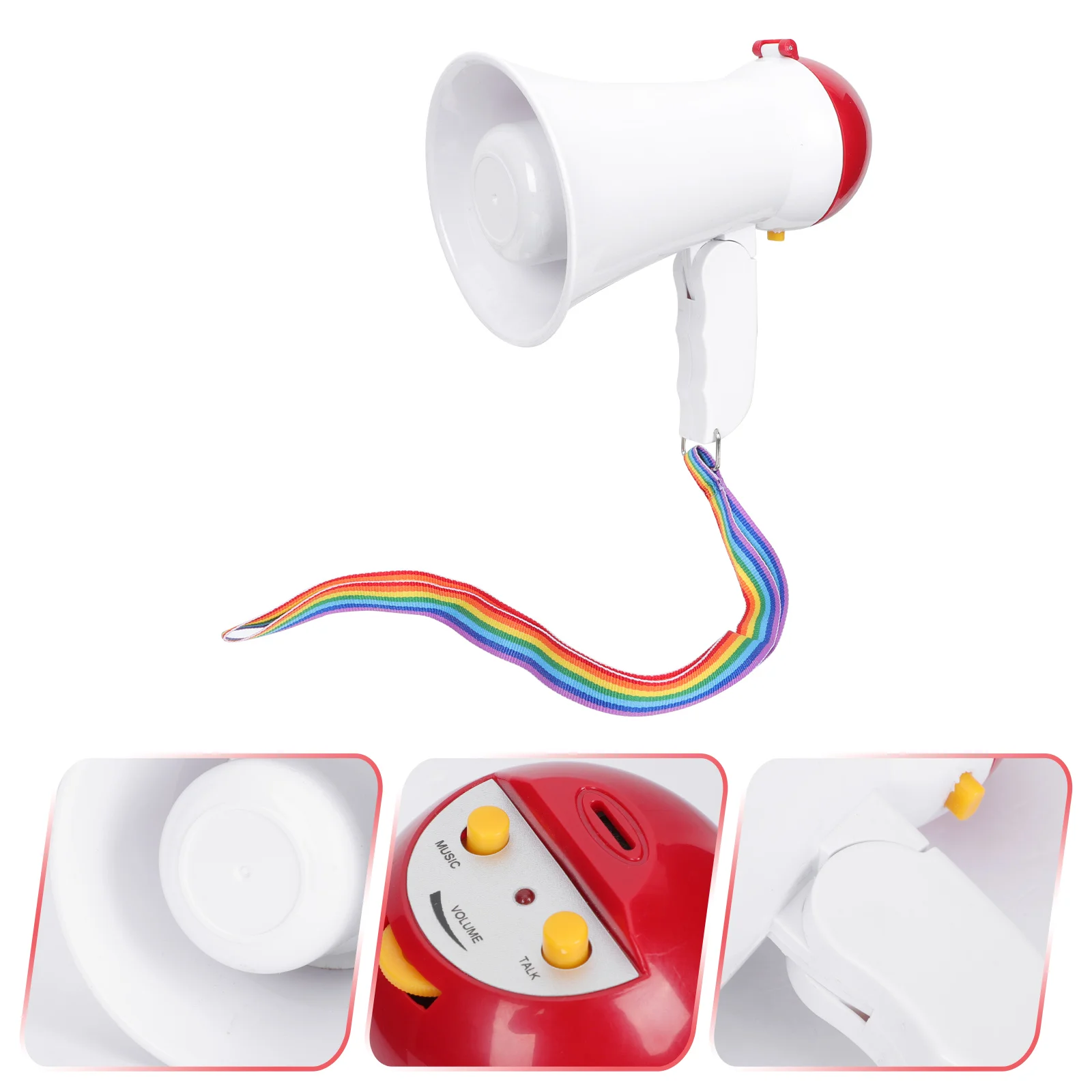 Handheld Megaphone Voice Amplifier Portable Loudspeakers Microphone Toy Music Mini Promotional Abs School