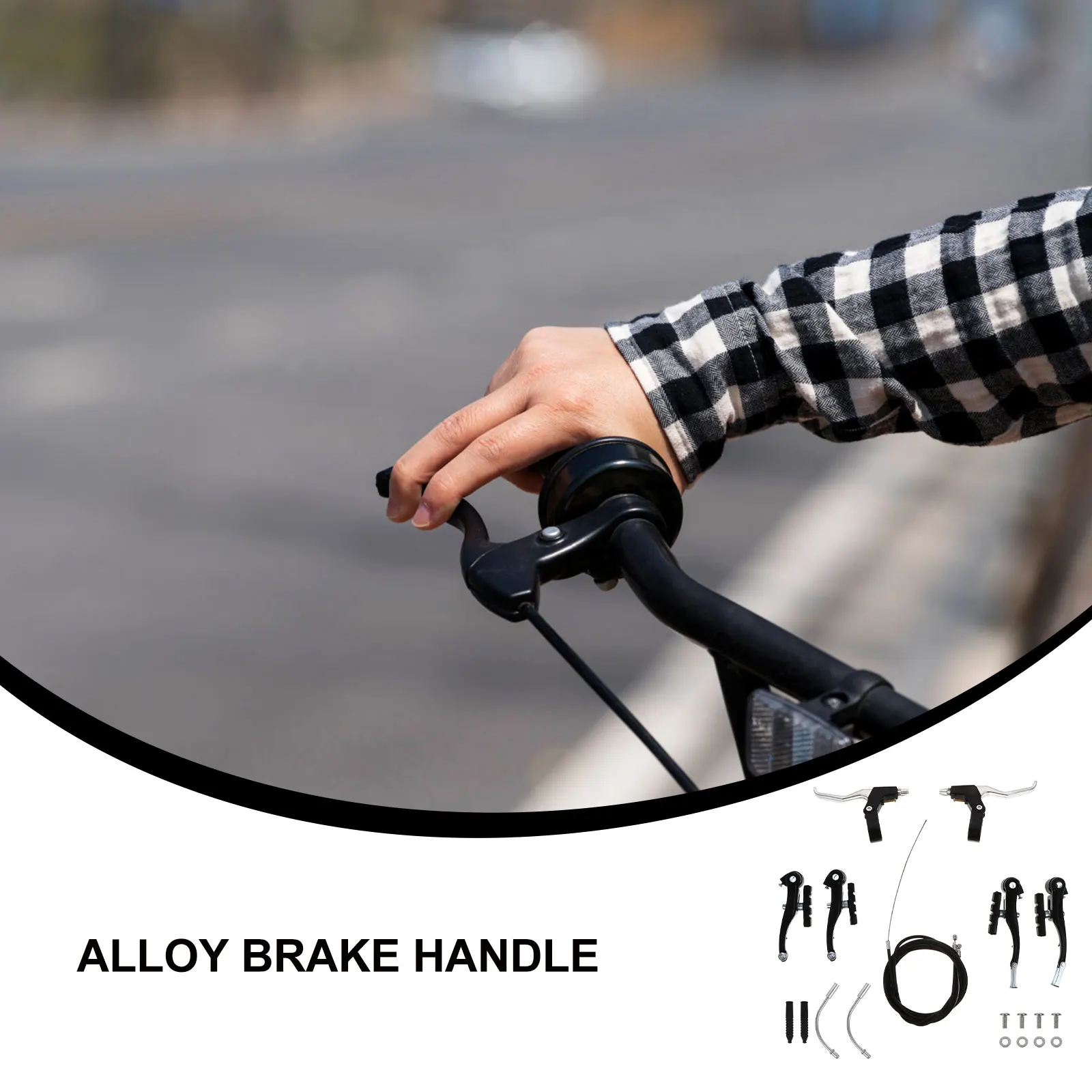 

Aluminum Alloy Set for Mountain Bike with Wear Resistant Grooves Disc Brake Accessories Handlebar Lever Cycling Braking