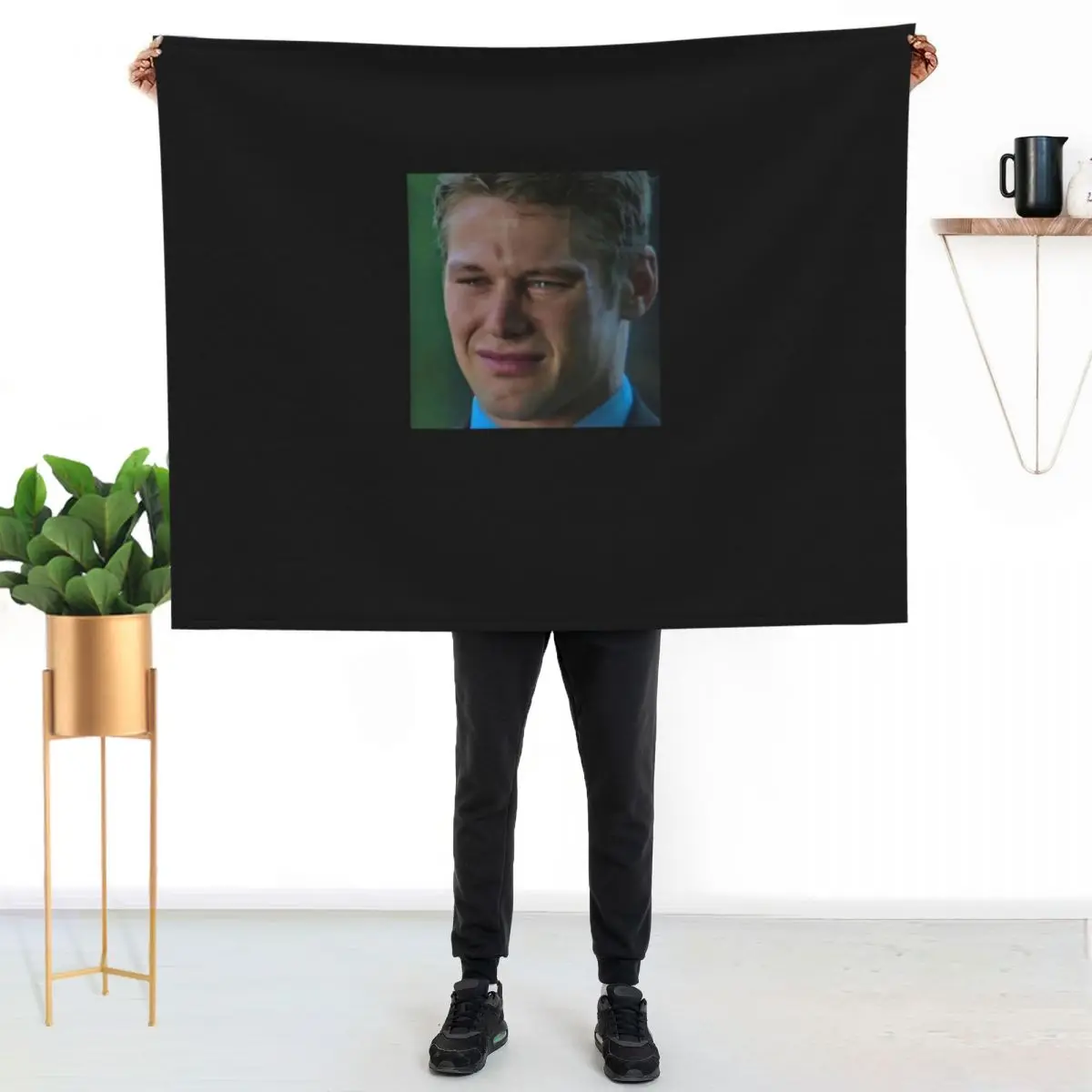 Matt Donovan Crying Classic T-Shirt Throw Blanket Fashion Sofas funny gift Extra Large Throw for winter Furry Custom Blankets