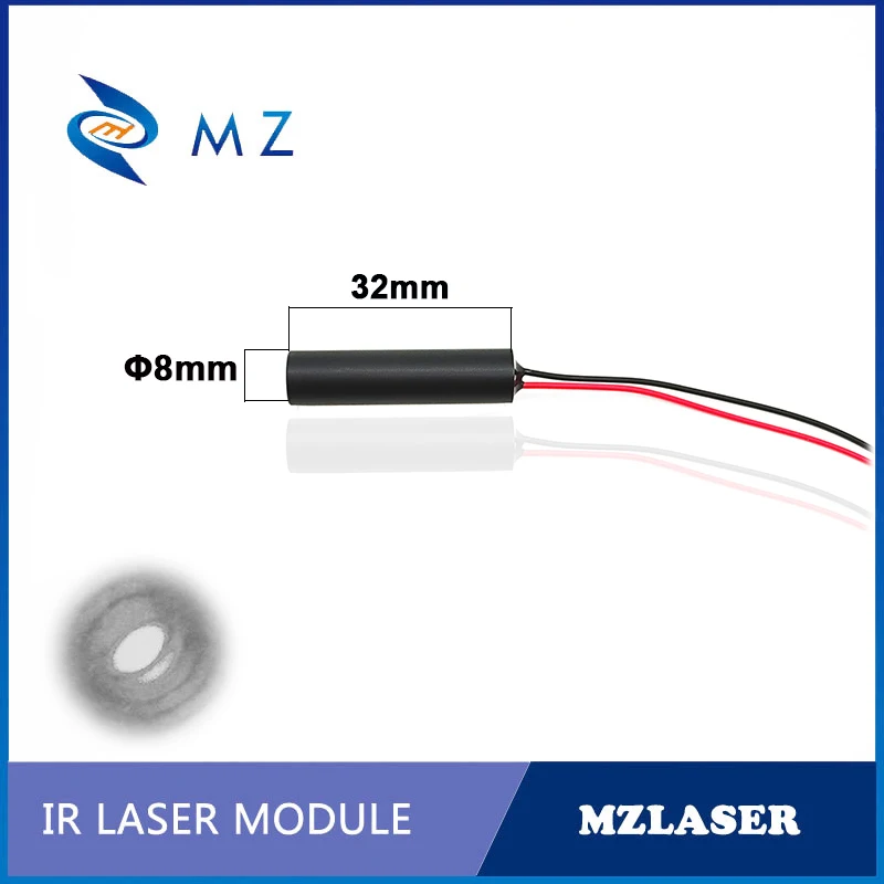 Modulo Laser Spot a infrarossi azionato da APC industriale con lente in vetro D8mm 1064nm 5mw di alta qualità