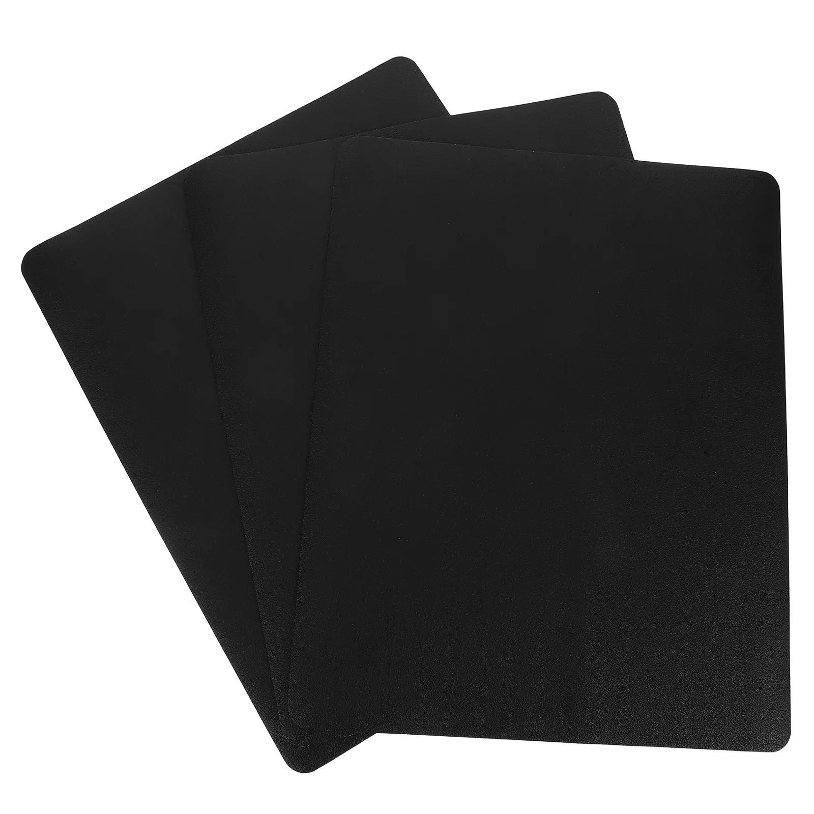 3Pcs Nightstand Mat Waterproof PU Table Protector Heat Resistant Non Slip Side Table Cover for Bedroom Office